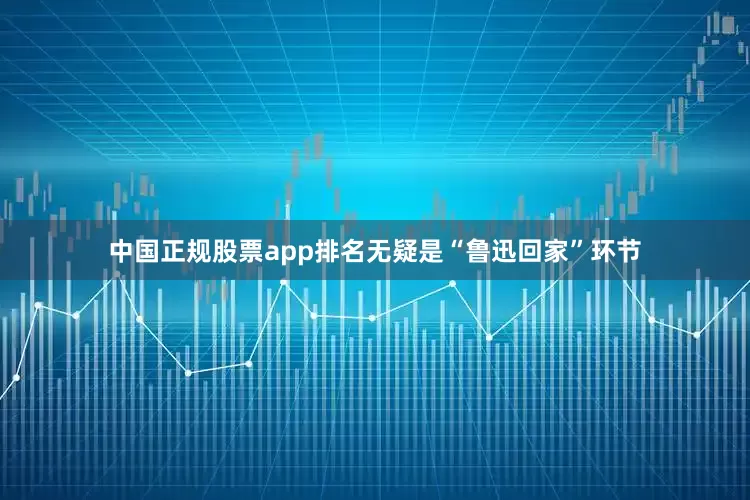 中国正规股票app排名无疑是“鲁迅回家”环节