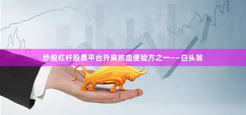 炒股杠杆股票平台升麻脓血便验方之一——白头翁